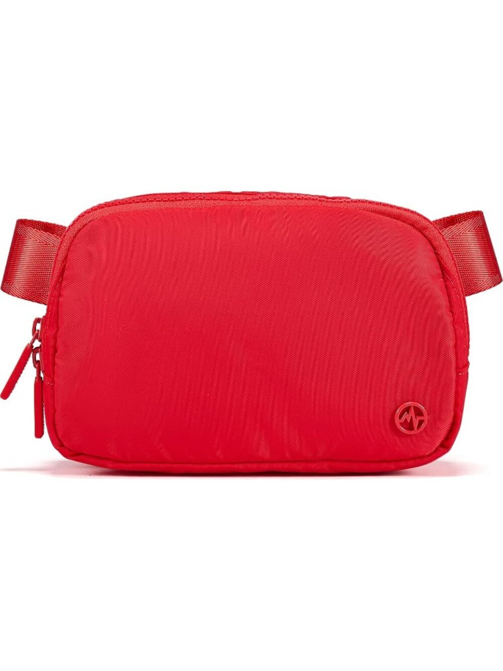 Women's Red Water Repellent Waist Pack Crossbody Bag with Adjustable Strap